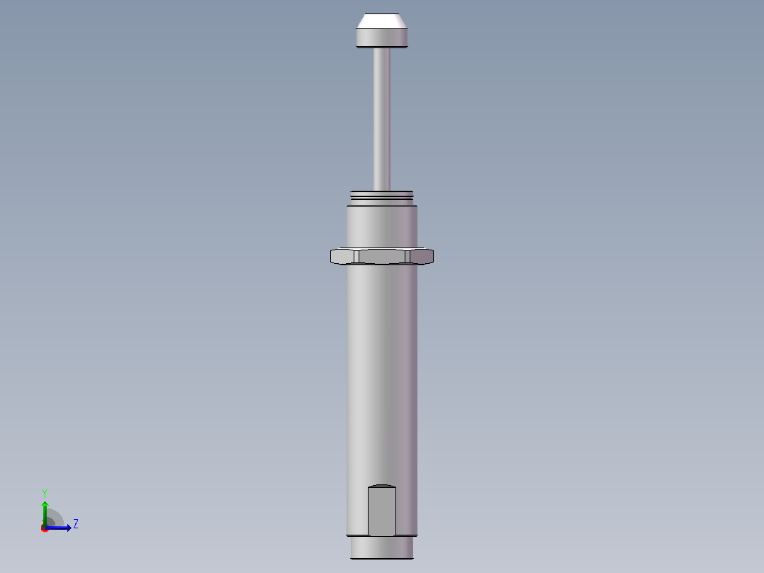 油压缓冲器AC2540-2-F左视图