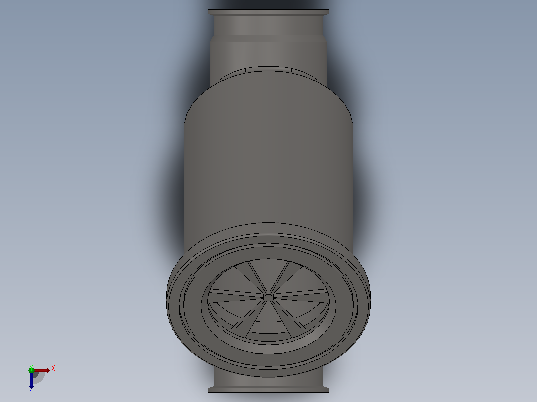 DGX09Y型卡式过滤器[DGX09-DN100]俯视图