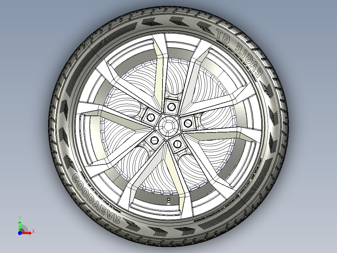 Tesla特斯拉电动汽车电力驱动系统(含悬挂结构前视图