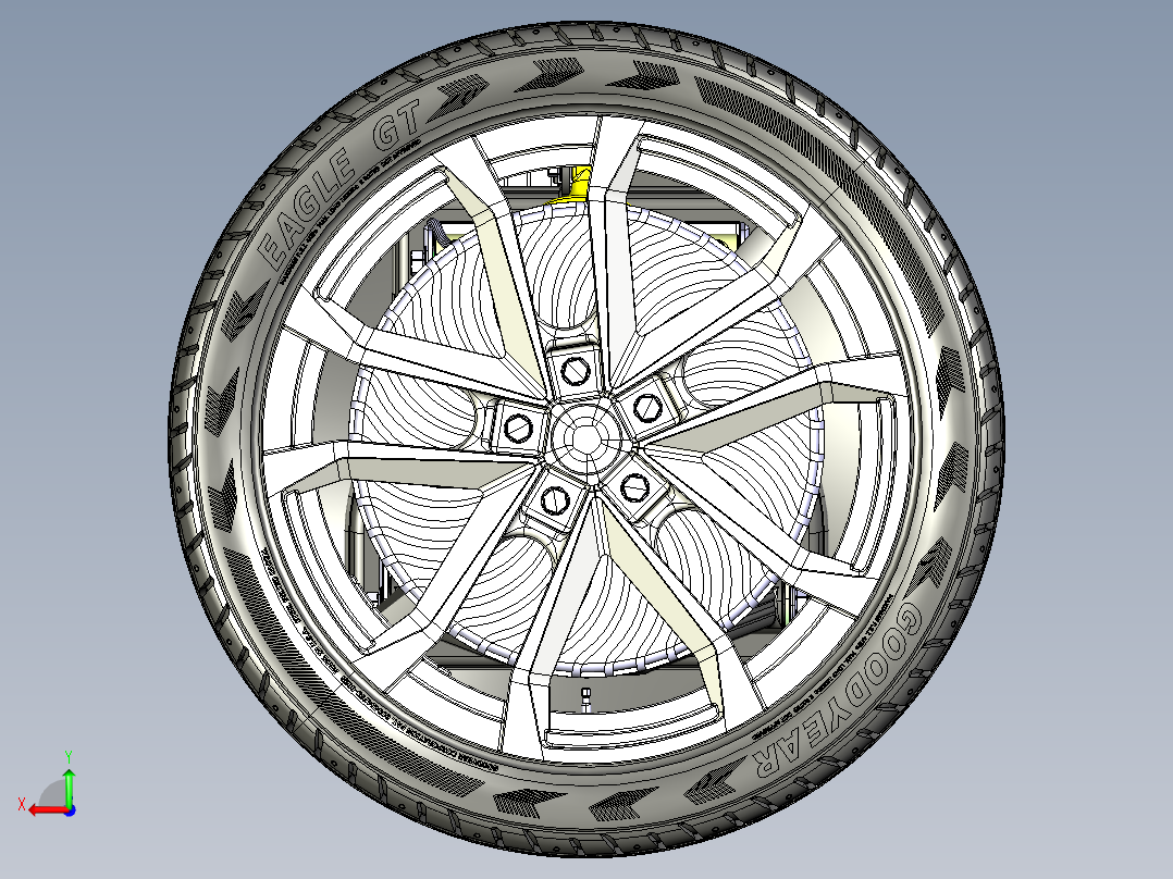 Tesla特斯拉电动汽车电力驱动系统(含悬挂结构后视图