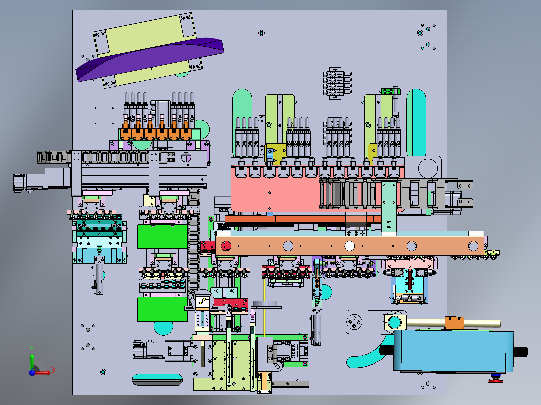苹果连接器Bushing组装自动机sw14可编辑前视图