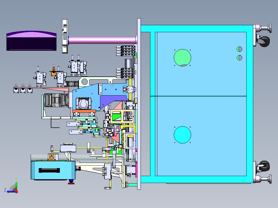 苹果连接器Bushing组装自动机sw14可编辑右视图