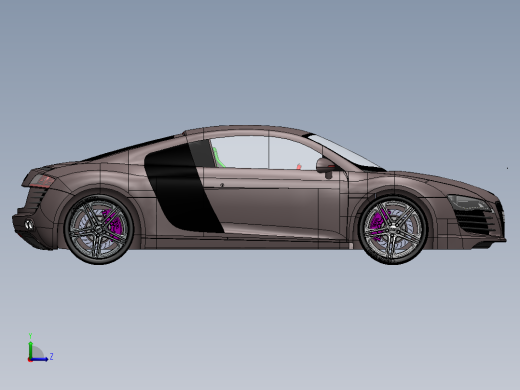 R8模型3D图纸左视缩略图