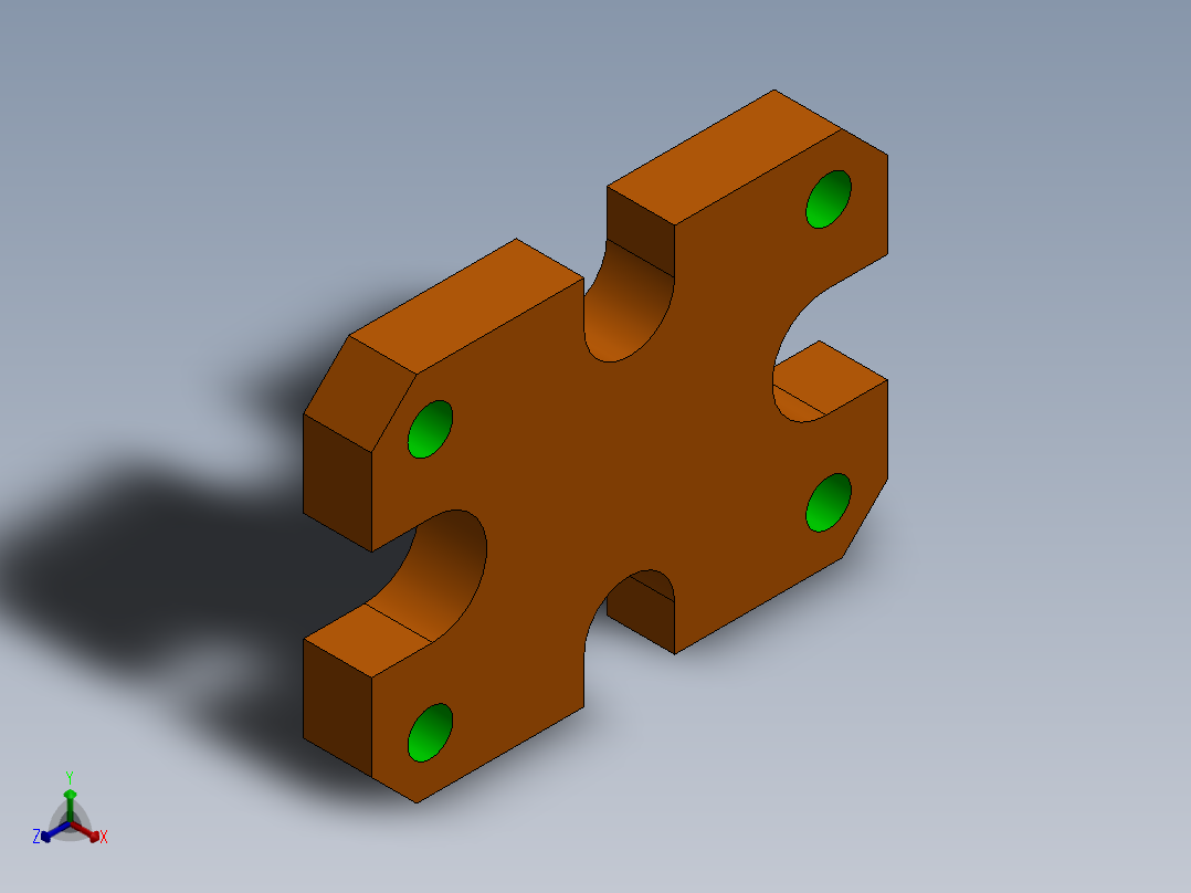 SW建模练习题-exercise 111主视图