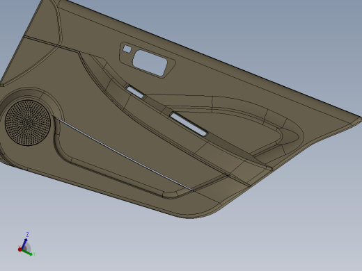 小型汽车车门内饰件