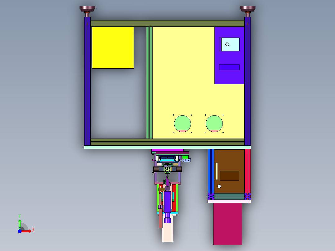 端子线材自动焊接机前视图