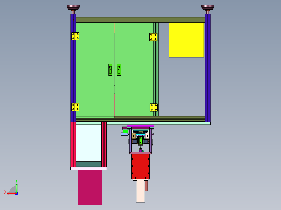 端子线材自动焊接机后视图