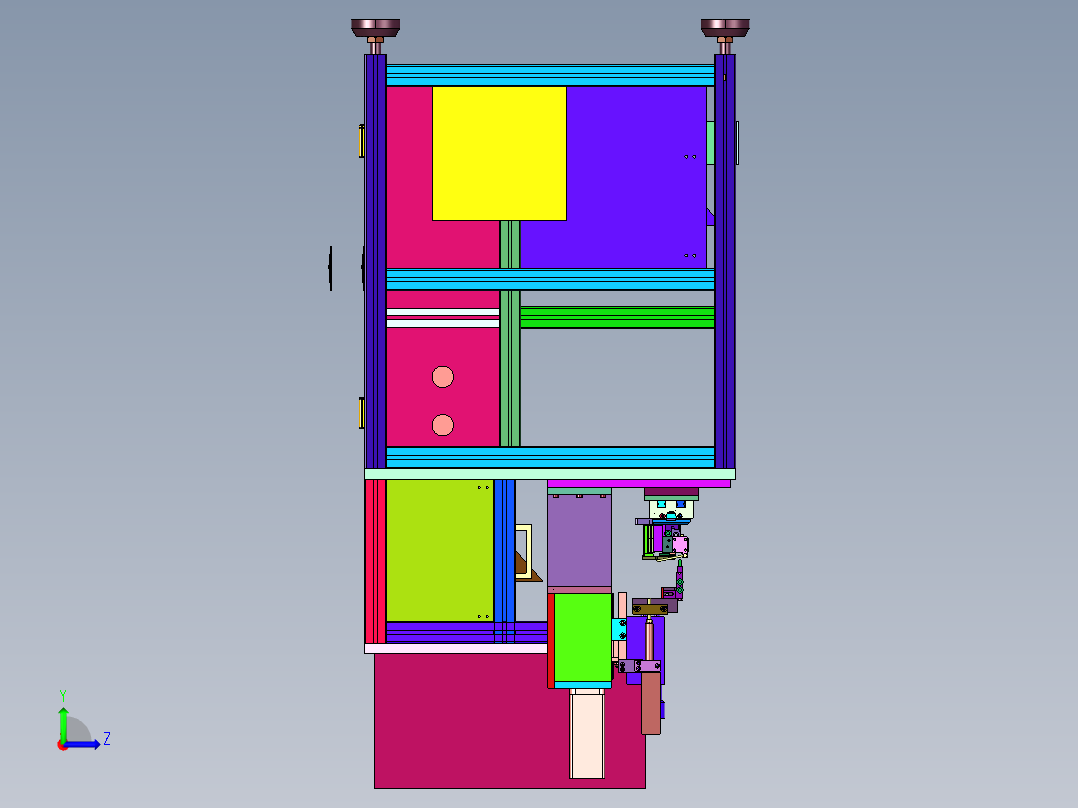 端子线材自动焊接机左视图