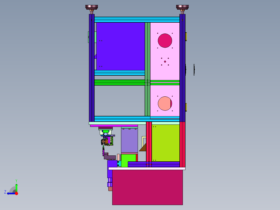 端子线材自动焊接机右视图