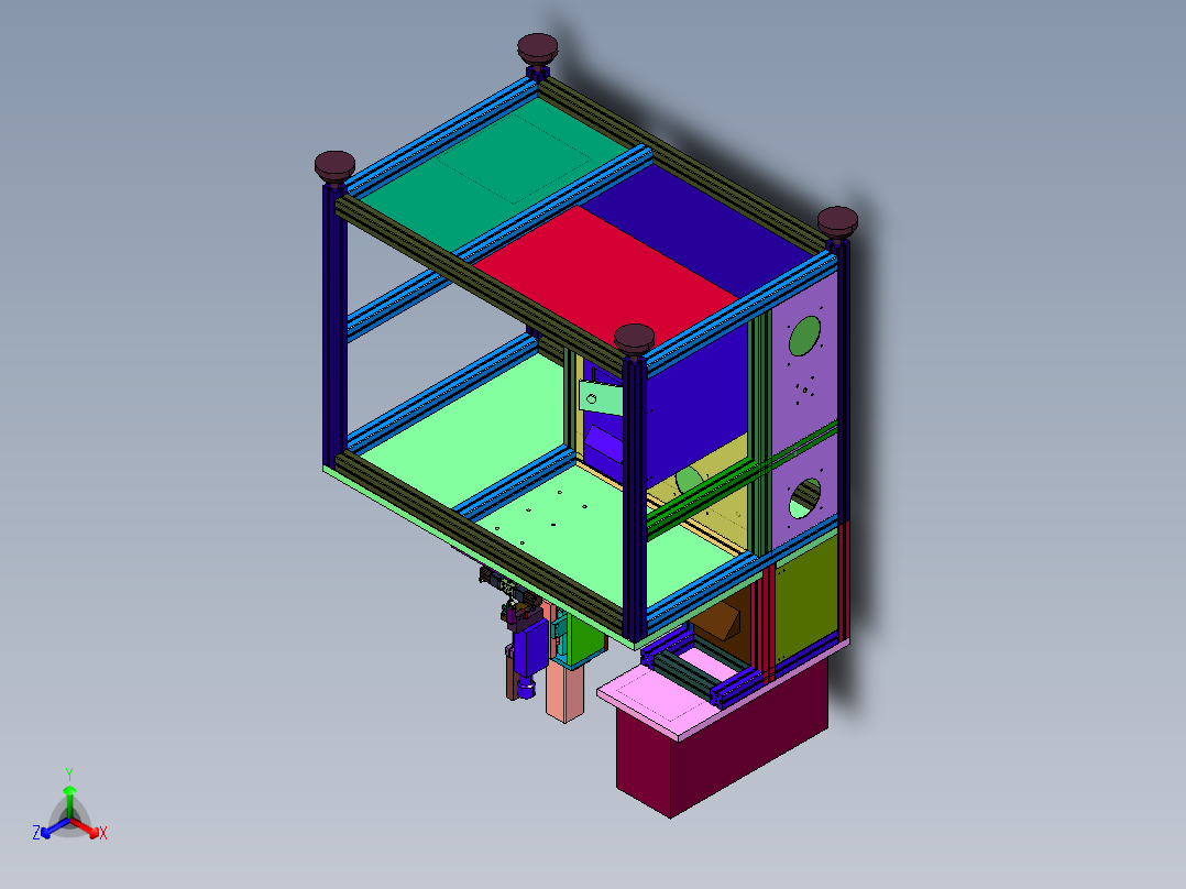 端子线材自动焊接机正等轴测图
