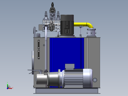 单缸油压机液压站前视缩略图