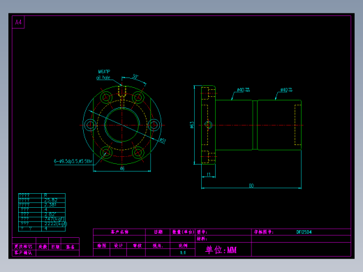 山云日尚SYS滚珠丝杠DFI2504.dwg