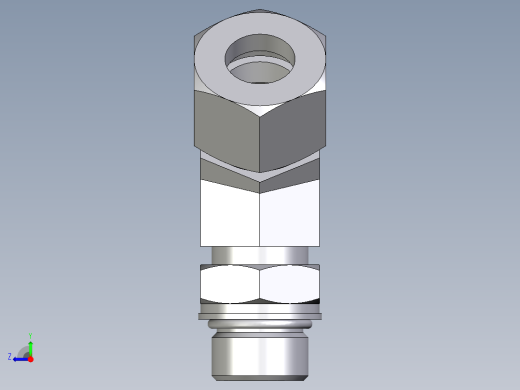 卡套式工业通用硬管接头EO_Adjustable_locknut_45_deg_elbow_VEE16ZSMORCF右视缩略图