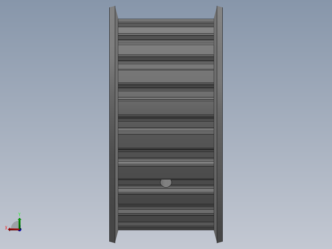 同步带轮L型20齿后视图