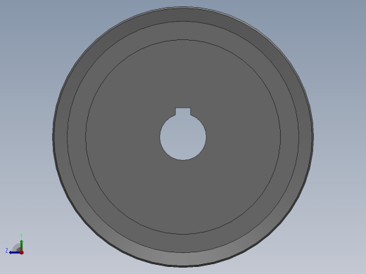 同步带轮L型20齿右视缩略图
