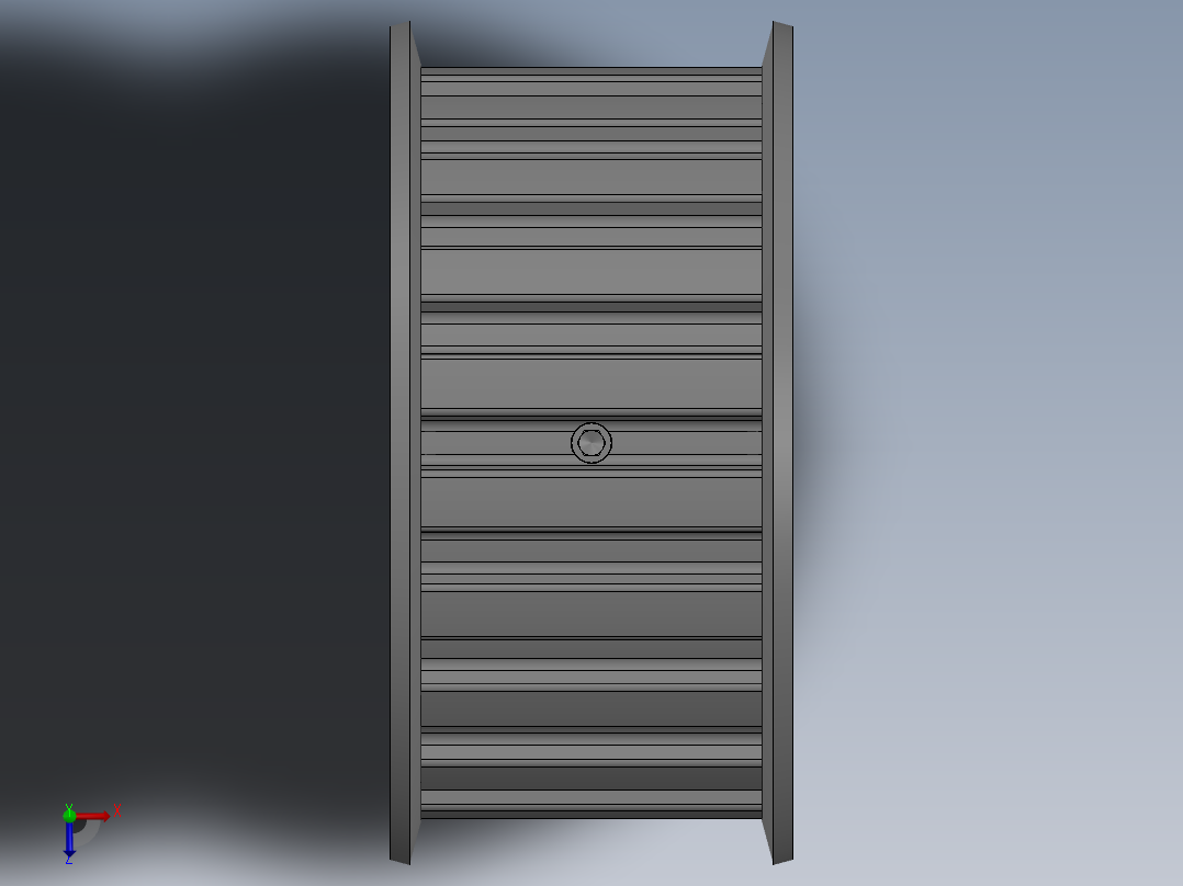 同步带轮L型20齿俯视图