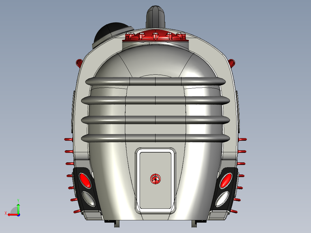 柴油火车后视图