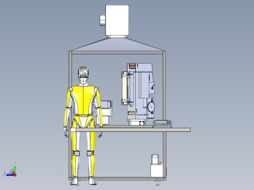olishing robot抛光机器人系统3D图纸 STEP格式右视缩略图