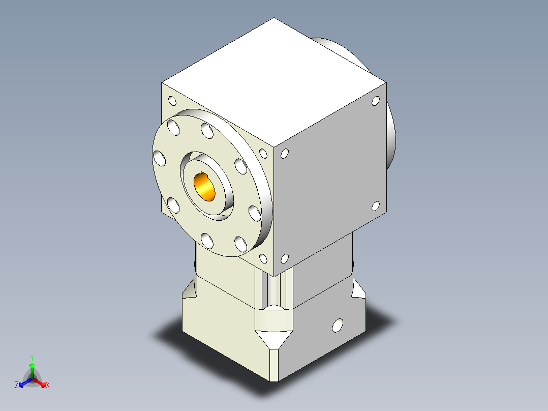 换向器PW210双孔 PGH180-L1 35-114.3-200-M12.stp主视图