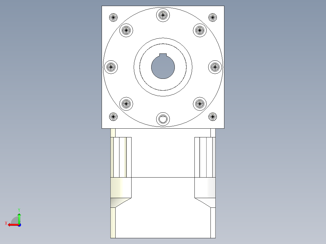 换向器PW210双孔 PGH180-L1 35-114.3-200-M12.stp后视图