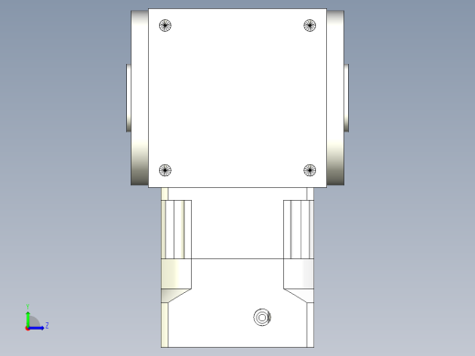 换向器PW210双孔 PGH180-L1 35-114.3-200-M12.stp左视缩略图