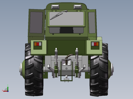 奔驰拖拉机模型后视缩略图