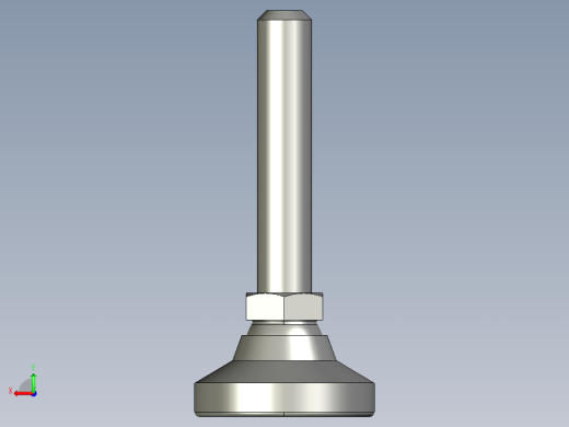 水平調整腳座(SUS製)(絕緣型)LM-BP-3D多系列多零件图纸模型后视缩略图