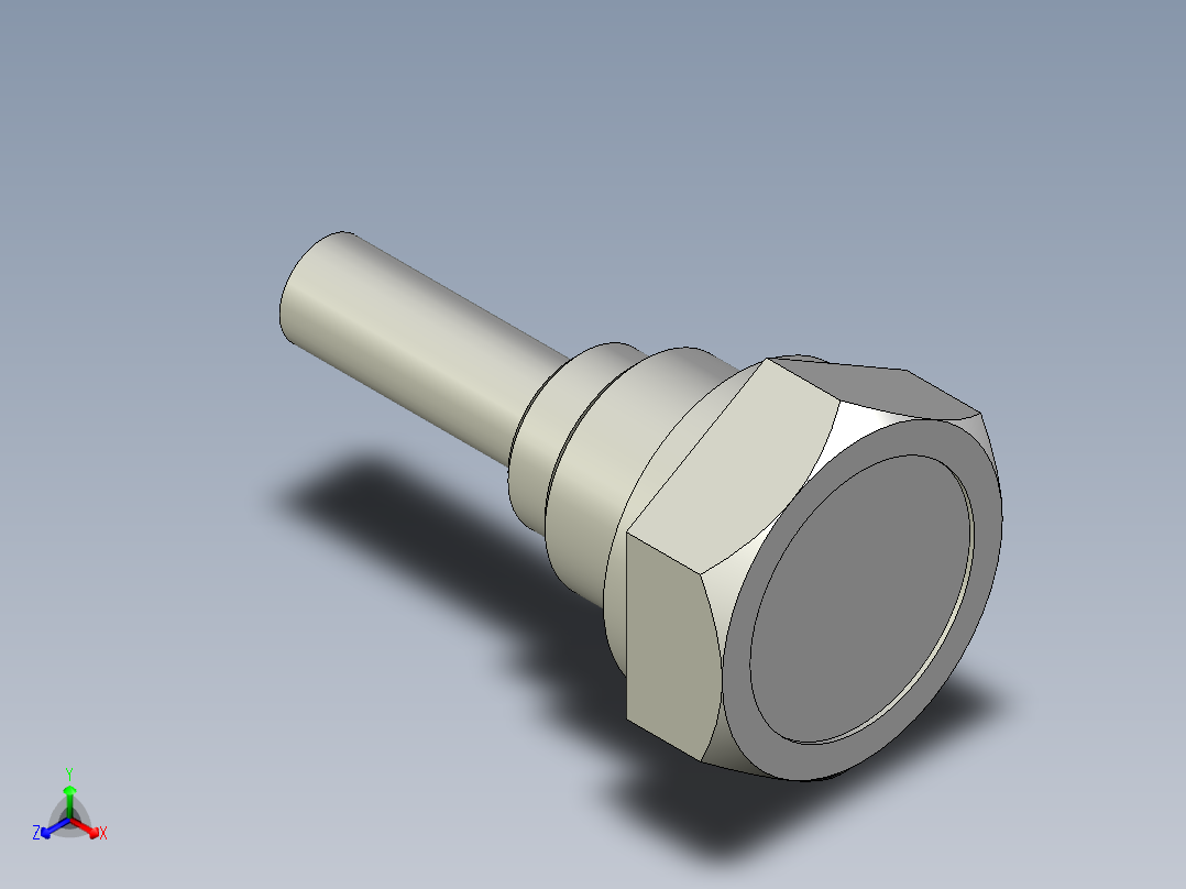 磁性塞頭TMA-3D多系列多零件图纸模型主视图