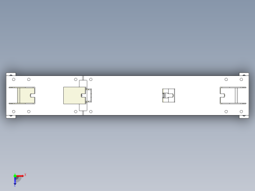 托辊架034俯视缩略图