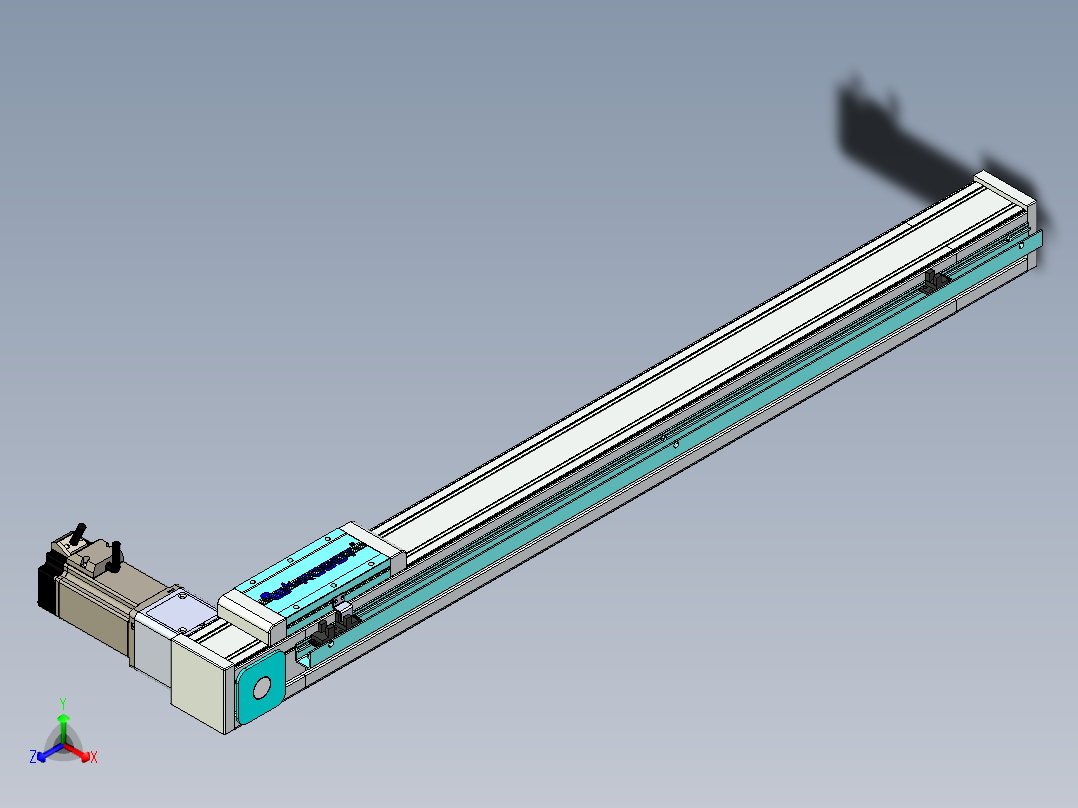 欧规系列-LB6A-L130-S700-BR-ZP40-C3正等轴测图