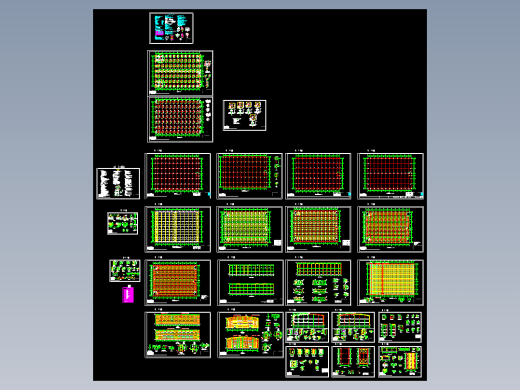 苏州某三层钢管桁架框架结构厂房结构施工图