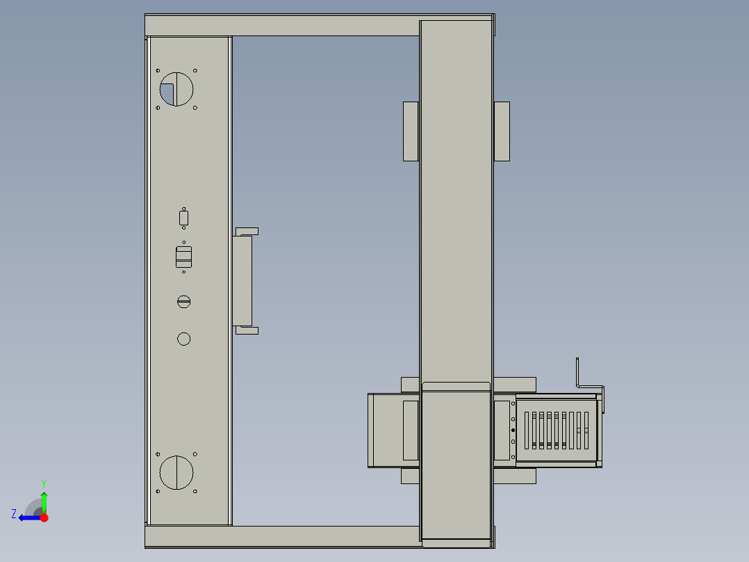 丝杆驱动桌面式平台A441-57步进右视图
