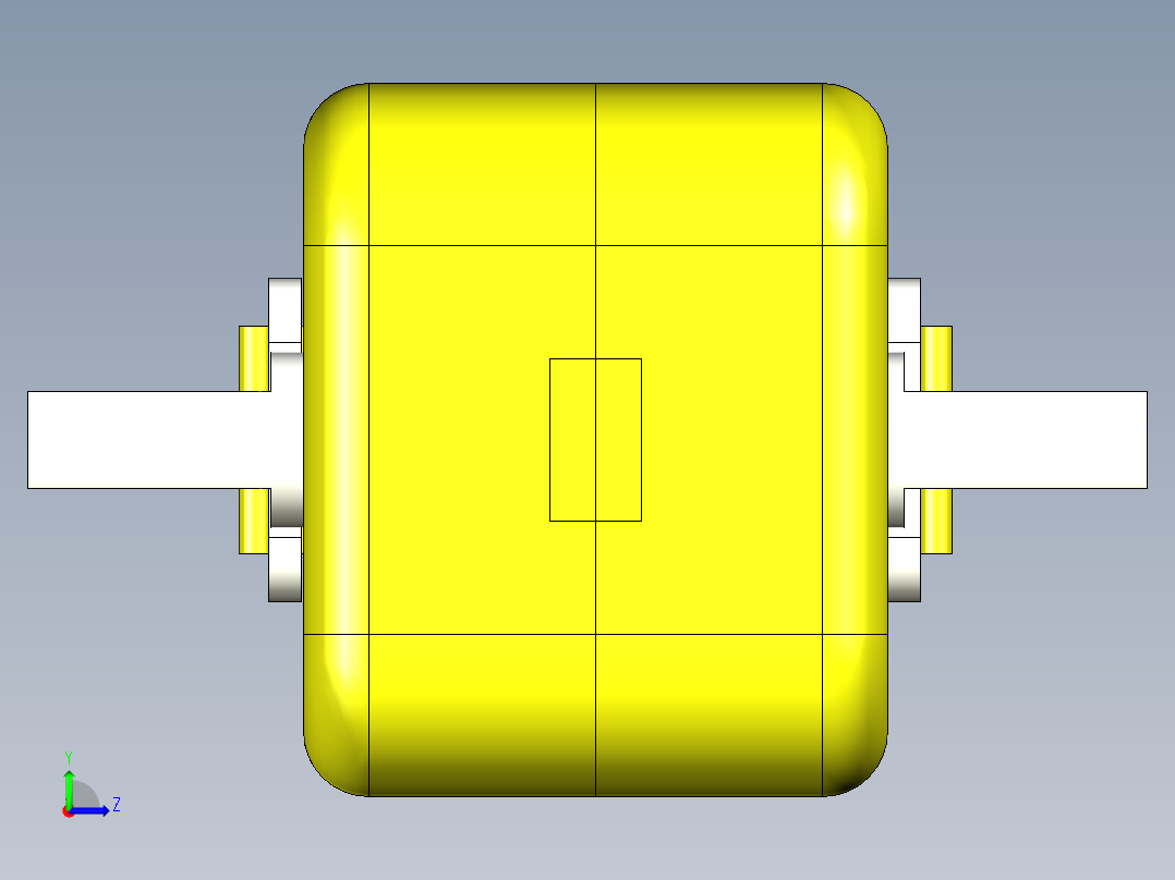 直流电机左视图
