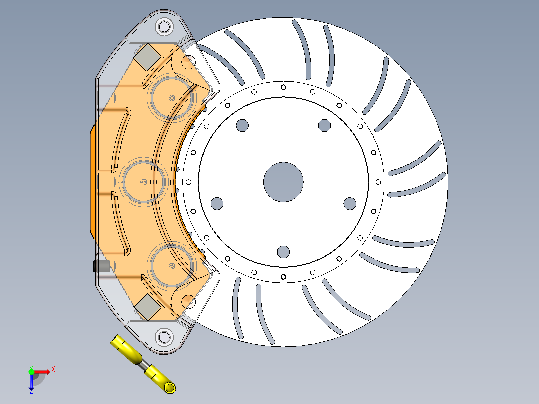 制动器 (34)俯视图