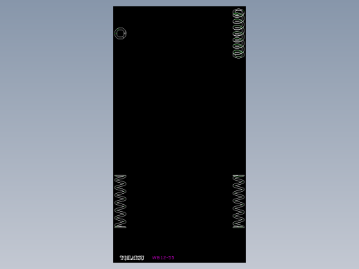 圓線彈簧(25%壓縮量)WB-2D多系列多零件图纸模型