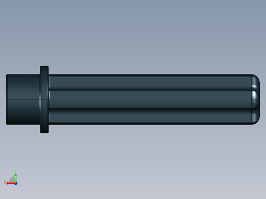 乐高机械组车桥-6587 Black Technic Axle 3 with Stud.STEP后视缩略图