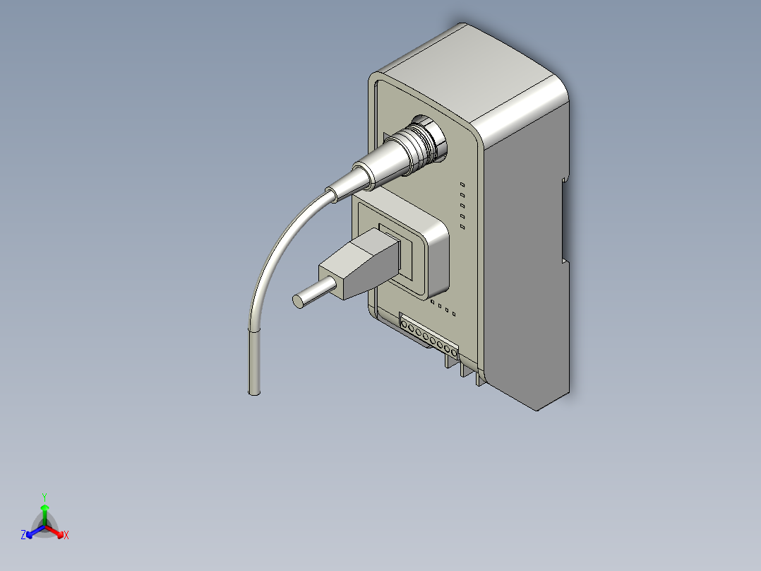 基恩士N-L1_kc图纸模型正等轴测图