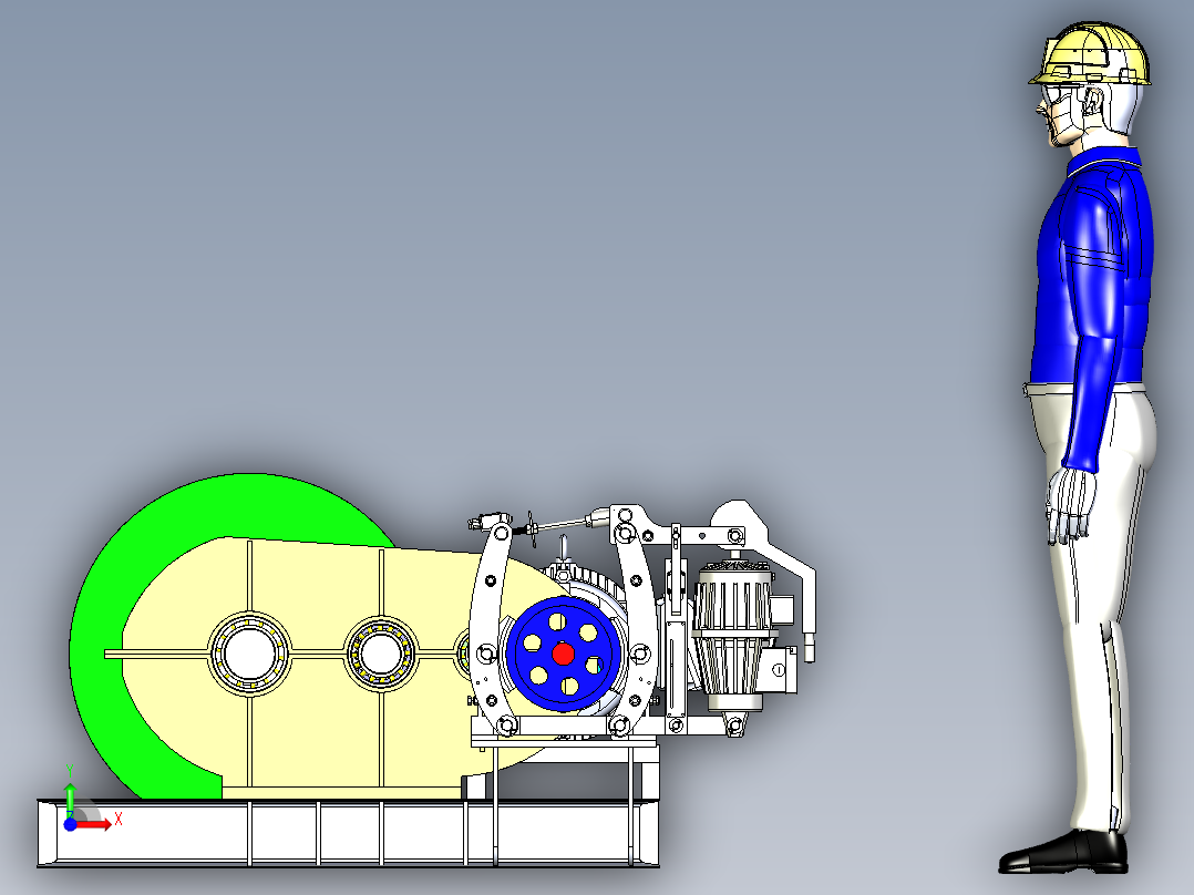 4吨电动绞车igs前视图