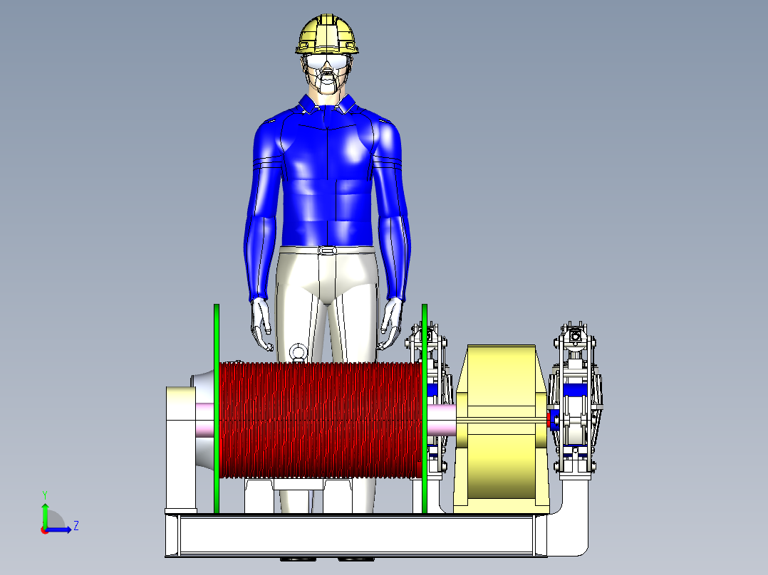 4吨电动绞车igs左视图