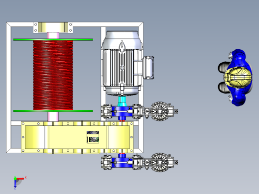 4吨电动绞车igs俯视缩略图