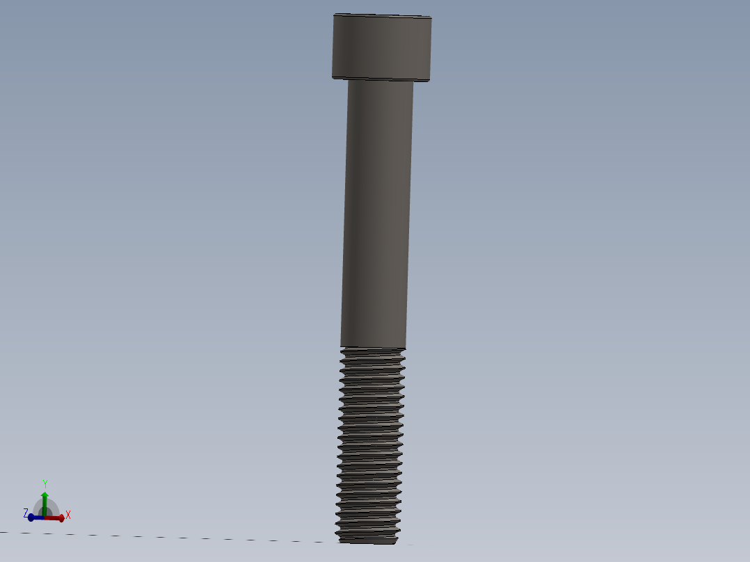 Screw_DIN_912_M12x85_A2.SLDPRT公制内六角螺钉主视图