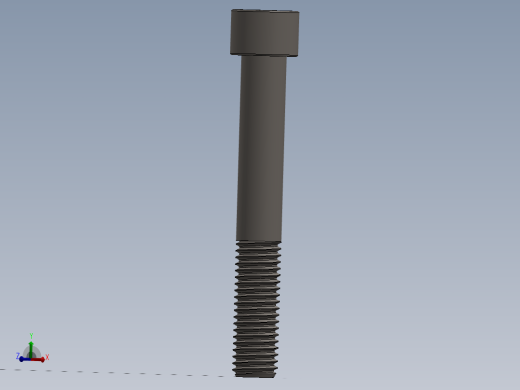 Screw_DIN_912_M12x85_A2.SLDPRT公制内六角螺钉