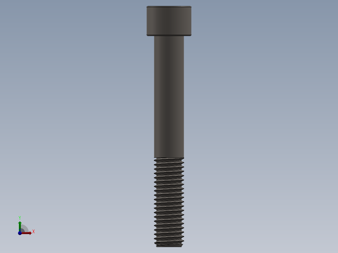 Screw_DIN_912_M12x85_A2.SLDPRT公制内六角螺钉前视图