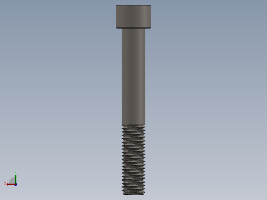 Screw_DIN_912_M12x85_A2.SLDPRT公制内六角螺钉后视缩略图