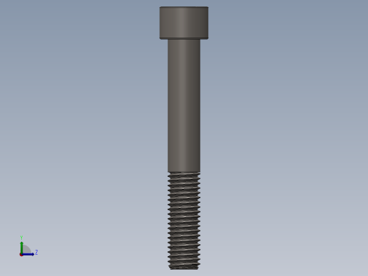 Screw_DIN_912_M12x85_A2.SLDPRT公制内六角螺钉左视缩略图