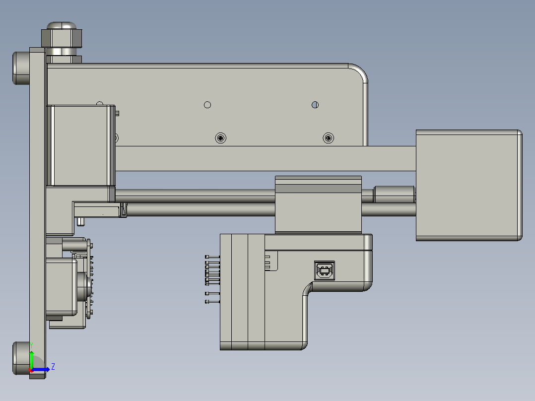 PCB测试仪- PoStep25-256左视图