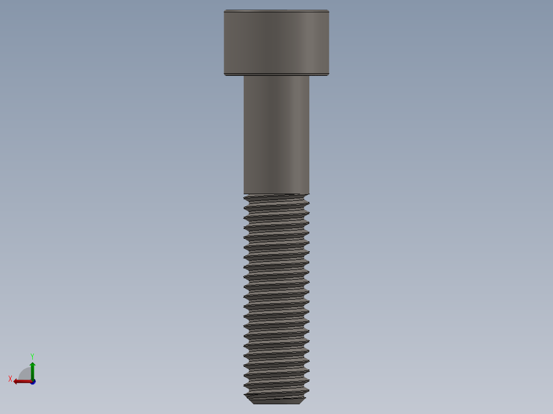 Screw_DIN_912_M10x50_A2.SLDPRT公制内六角螺钉后视图