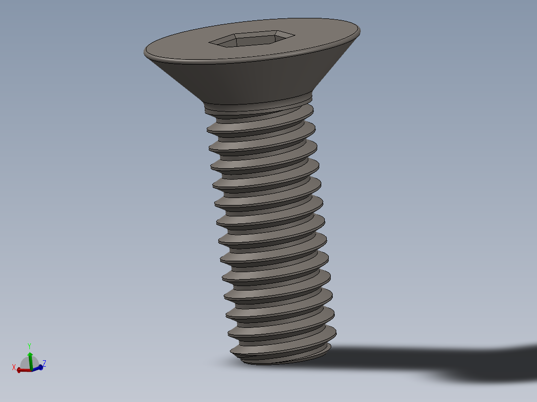 Screw_ISO_10642_M4x12_A2.SLDPRT主视图