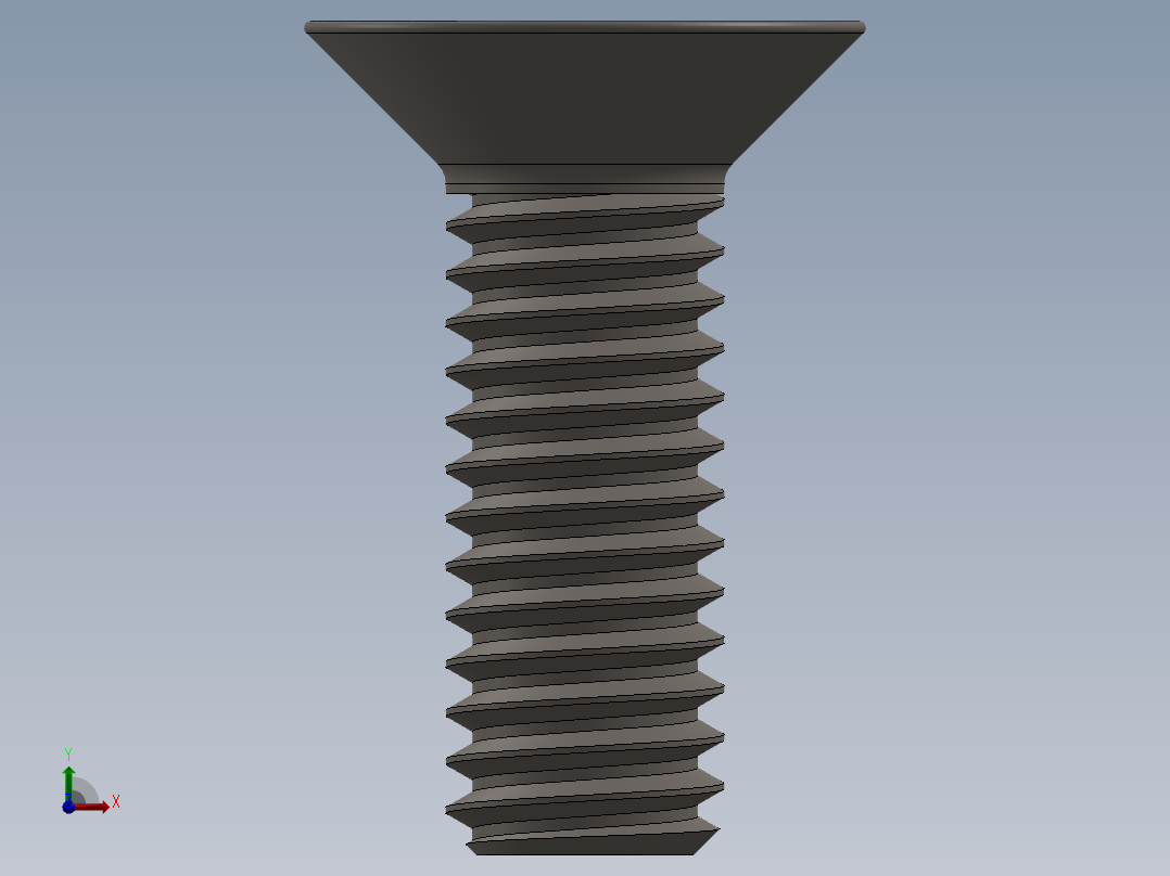 Screw_ISO_10642_M4x12_A2.SLDPRT前视图