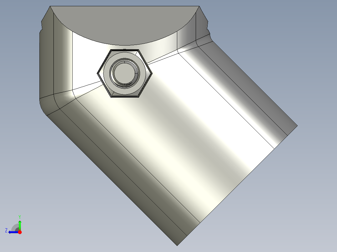 43系列45度外接头.STEP右视图